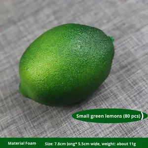 ผลไม้เลมอนโฟมประดิษฐ์ ของตกแต่งเหมือนจริง สีเหลือง เป็นมิตรกับสิ่งแวดล้อม เหมาะสำหรับตกแต่งฮาโลวีน คริสต์มาส โรงแรม บ้าน ห้องครัว - Product Image 6