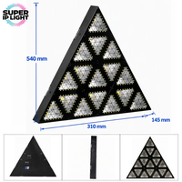 Projecteur LED triangulaire rétro 300W, 15*20W, 2200K, gradateur 16 bits, DMX512, effet flash rétro, lumière de scène pour DJ, spectacle disco