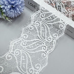 Erkoumi Ingrosso Dubai Pizzo in Tulle Bianco Crema con Bordo a Ciglia per <span class=keywords><strong>Abiti</strong></span> Personalizzati, Scialli, Colletti e Accessori - Product Image 2