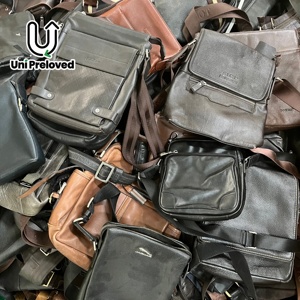 Sacs seau en cuir véritable d'<span class=keywords><strong>occasion</strong></span> pour hommes, vente en gros A13, prix abordable, approvisionnement en vrac - Product Image 2