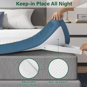 2 <span class=keywords><strong>inch</strong></span> dày Gel truyền Bộ nhớ bọt Nệm Topper làm mát Nệm Pad thông gió 180x190 180x200 140x200 cm - Product Image 4