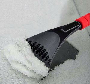 Grattoir à glace pour voiture personnalisé, essuie-glace de fenêtre, couverture en éponge EVA, manche court en plastique, noir/bleu/rouge, outil de déneigement hivernal, 28*9.5*2.5cm - Product Image 3