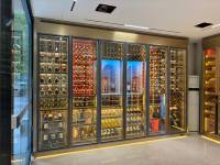 Armoire à vin électrique domestique et commerciale en acier inoxydable Présentoir réfrigéré à température constante pour hôtel