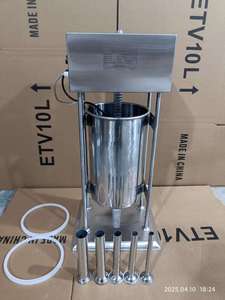 Nueva Máquina Eléctrica Vertical para Rellenar Salchichas de 15L con Acero Inoxidable de Grado Alimenticio, Capacidad de 500kg/h para Rellenar Chorizo y Hot Dogs - Product Image 2