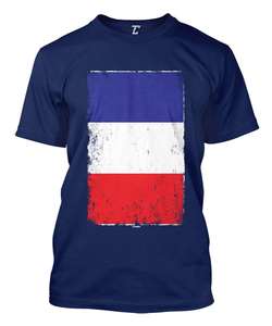 Camiseta clásica con patrón de bandera de Francia para hombre, camiseta de manga corta transpirable para uso diario - Product Image 4