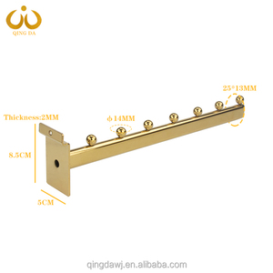 Vendita calda al dettaglio 7 palline da appendere in metallo a doghe griglie da parete accessori per mensola pannelli a parete ganci <span class=keywords><strong>appendiabiti</strong></span> - Product Image 2