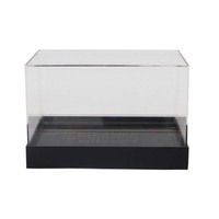 Maßgefertigte Faltbare Acryl-Aufbewahrungsbox Umweltfreundliches Design Einfache Montage Moderner Stil für Klare Thekenpräsentation
