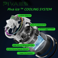 Ventilateur de refroidissement intelligent PIVA B2MAX 27W avec contrôle par application pour tablette de jeu, en plastique, pour PUBG Genshin Impact
