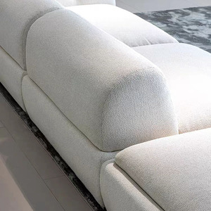Haut de gamme lItaly tissu moderne modulaire sectionnel Villa canapé ensemble canapés d'angle en forme de L - Product Image 3