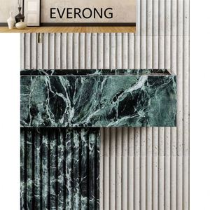 <span class=keywords><strong>Lavabo</strong></span> da Bagno Moderno in Marmo Verde Alpi Scanalato, Personalizzabile, Quadrato, Autoportante per Bagni di Hotel - Product Image 6