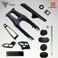 Wuji DS800X Guidon, Pivot de bras oscillant, Boîtier de chaîne, Garde-boue arrière, Protection de réservoir de carburant, Support de garniture, Pompe à carburant électronique, Conduite de carburant