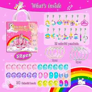 Women's Custom Plastic <b>Beaded</b> <b>Bracelet</b> Set Educational DIY Fantasy Sci-Fi Theme Personalized <b>Name</b> Handbag-Fashionable Trendy - Product Image 4