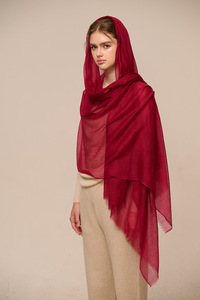 ผ้าคลุมไหล่แคชเมียร์สุดหรูสำหรับผู้หญิง สีพื้น น้ำหนักเบา ผ้าพันคอยาว ใช้ได้ทุกฤดู สวมใส่ได้ทุกวัน สไตล์มินิมอล - Product Image 2