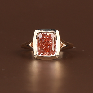 Elegante Anillo de Diamante Cultivado en Laboratorio de 3.3 Quilates para Mujer, Plata, Oro de 10K, Oro de 14K, Oro de 18K, Joyería Fina de Lujo para Compromiso y Boda, Regalo - Product Image 1