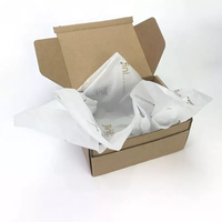 Papier d'emballage en tissu recyclé écologique imprimé sur mesure de luxe, double face, couleur personnalisée, logo personnalisé pour les cadeaux, les paniers-cadeaux