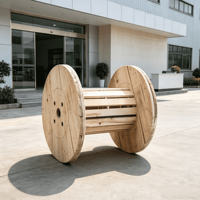Bobines en bois robustes personnalisées OEM/ODM pour câbles électriques, cordes et fils industriels – Idéales pour l'exportation et la logistique
