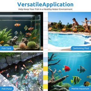 Kit de Tiras Reactivas para <span class=keywords><strong>Acuario</strong></span> Seaoura SR-901 9 en 1 para Agua Dulce <span class=keywords><strong>y</strong></span> Salada, Prueba de Agua para Peceras para PH, <span class=keywords><strong>NO3</strong></span>, <span class=keywords><strong>NO2</strong></span>, GH, KH, Cl2 - Product Image 3
