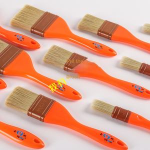 แปรงทาสีด้ามโค้งสีแดงแบบยาว1 "2" <span class=keywords><strong>3</strong></span> "ทำจากพลาสติกไม่เป็นสนิมกันน้ำสีทาผนัง - Product Image 2