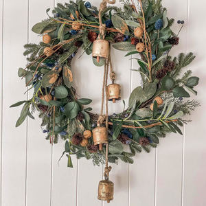 Cloche de porte pour décoration de Noël Métal Vintage Laiton Couleur Fer Vache Cloche Unique Bureau Table Top Table Bell Best Seller - Product Image 5