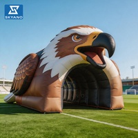 Arche gonflable en forme d'aigle pour événements, tunnel gonflable de mascotte, entrée de compétition sur le thème des animaux, entrée d'activité gonflable