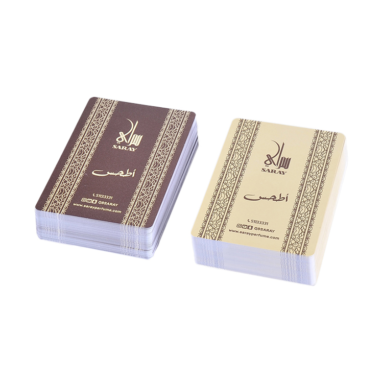 Imperméable adapté aux besoins du client en plastique cartes à jouer ligne papier de poker cartes à jouer poker card maker