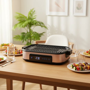 Mini barbecue électrique multifonction sans fumée pour intérieur, <span class=keywords><strong>grill</strong></span> et plancha électriques <span class=keywords><strong>avec</strong></span> <span class=keywords><strong>bac</strong></span> à <span class=keywords><strong>eau</strong></span> - Product Image 4