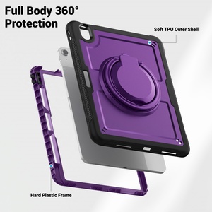 Funda Protectora de Cuerpo Completo 360° para iPad Air 11 °   Funda Protectora para Tablet 2024 con Correa de Muñeca, Soporte Giratorio, Carcasa Rígida Anticaídas y Disipador de Calor - Product Image 3