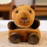 Petite taille animal lesté jouet girafe chien lapin écureuil peluche porte-clés jouet en peluche sac à dos pendentif griffe Machine jouet