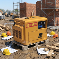 JiWei Power 800W 8kW Einphasiger Leiser Dieselgenerator mit Autostart Offenes Rahmendesign Geräuscharmer Alternator