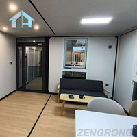 Maison Modulaire Conteneurisée de Luxe Extensible de 20 Pieds, 2-3 Chambres, Pliable et Préfabriquée pour Villas, Hôtels, Boutiques et Appartements