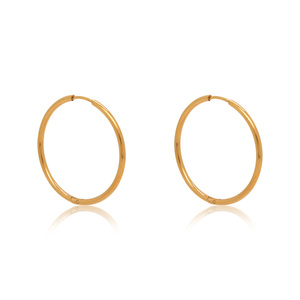 ต่างหูห่วงขนาดใหญ่ QYRY Trendy ชุบทอง 18K ทำจากสแตนเลส<span class=keywords><strong>ส</strong></span>ตีล กันน้ำ เห<span class=keywords><strong>ม</strong></span>าะ<span class=keywords><strong>ส</strong></span>ำหรับใ<span class=keywords><strong>ส</strong></span>่ทุกวันสำหรับทุกเพศ - Product Image 5