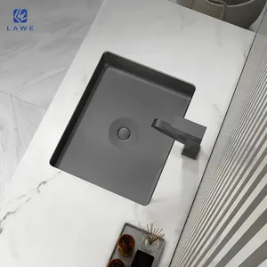 לווה 55 x 38 ס""מ כיור אמבטיה יוקרה נירוסטה כיור מלבני תת-אפליקציה כיור אמבטיה כיור אמבטיה