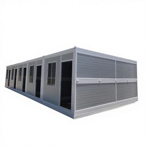 Maison conteneur préfabriquée pliable 20 pieds 40 pieds avec acier galvanisé et panneaux sandwich, prête à l'emploi pour appartement, installation rapide - Product Image 1