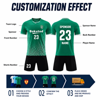 Maillot de football personnalisé à col en V respirant à manches courtes pour homme – Haut d'entraînement de football avec nom, numéro et logo personnalisés, impression par sublimation