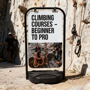 Support de signalisation au sol léger avec panneau en aluminium et cadre en fer pour une installation rapide et un remplacement facile dans les zones très fréquentées - Product Image 6