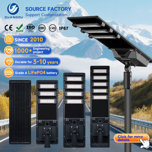 Produit phare : Lampadaire solaire LED intégré tout-en-un étanche IP67 en aluminium pour extérieur, 240W, 300W, 400W, 500W, 600W - Product Image 1