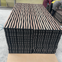 Panneaux d'absorption acoustique en bois autocollants, écologiques, en composite bois-plastique, insonorisation de bureau, pare-feu, murs intérieurs