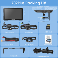 Carpuride W702 Plus Reproductor Multimedia para Motocicleta con Carplay, Plug and Play para CFMOTO 450MT Royal Enfield Himalayan 450, Pantalla IPS de 7 Pulgadas