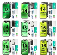 Écran LCD TFT haute luminosité 400 cd+ pour X/XS/XR/11/12/13/14/15/16/17 Pro/Pro Max/Plus/Mini (5,4" 6,1" 6,5")