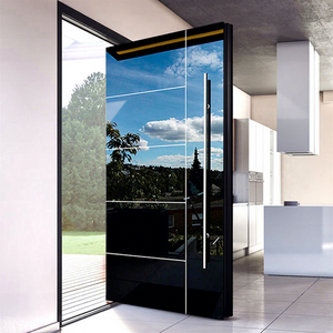 <span class=keywords><strong>Porte</strong></span> pivotante d'entrée <span class=keywords><strong>moderne</strong></span> en acier inoxydable, en bois massif noir, <span class=keywords><strong>de</strong></span> luxe, pour <span class=keywords><strong>villa</strong></span> Hurricane Custom <span class=keywords><strong>Villa</strong></span> - Product Image 1