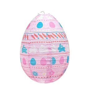 Lanternes en papier pour Pâques, décoration suspendue, lanternes en papier pour fête de Pâques, lanternes en papier en forme d'œuf, lanternes en papier pour le printemps et Pâques - Product Image 5