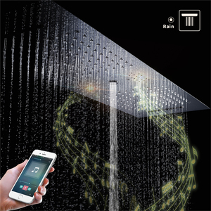 Hideep 36*12Inch Âm Nhạc <span class=keywords><strong>LED</strong></span> Mưa & Thác Đầu Vòi Hoa Sen Hiển Thị Nhiệt Độ Vòi Hoa Sen Van Tĩnh Nhiệt Vòi Hoa Sen - Product Image 3