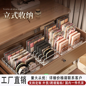 Transparent Acrylic Cosmetic Storage Box Drawer Style Makeup Organizer <b>Desktop</b> <b>Shelf</b> For Eyeshadow Palette Durable - Product Image 5