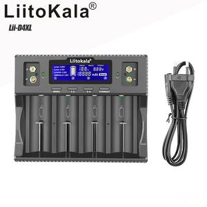 <span class=keywords><strong>Chargeur</strong></span> de batterie LiitoKala Lii-D4XL avec écran LCD pour batteries 21700, 18650 (Li-ion 3.7V), LiFePO4 (3.2V), NiMH/Cd (1.2V), 26650, 26700, 32700, <span class=keywords><strong>D</strong></span>, AA, AAA, 9V - Product Image 1