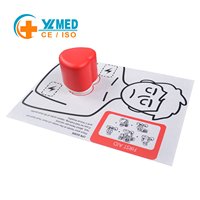 YULIN - Cube d'entraînement RCP portable avec dispositif de retour sonore - Kit d'entraînement aux compressions thoraciques avec tapis d'entraînement non tissé - CE/ISO