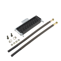 Radiateur de refroidissement d'huile moteur PowerMotor en aluminium neuf pour motos de motocross Kawasaki KX 65/85/100/140, Yamaha YZ 125, WR 150SX