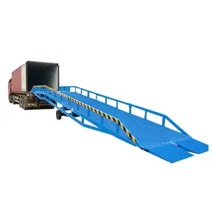 8 tonnes 10 tonnes rampe de chargement de conteneurs niveleur de terminal et plate-forme de levage de camion chariot élévateur hydraulique pont d'embarquement mobile