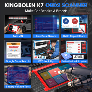 Kingbolen K7 Escaner Automotriz All System Car Tool Key Programmer 38+ Resets PK D7 - Product Image 6