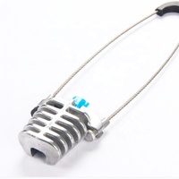 AC-O-07-500 Penjepit Pengurang Beban Kabel Gantung dari Paduan Aluminium, Konektor Tap Kabel Optik, Daya Jaringan