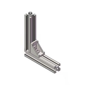 Fornitore della cina 8007 v slot t slot 20*20 nero anodizzato industriale profilo di estrusione per scaffali che incorniciano la recinzione - Product Image 2